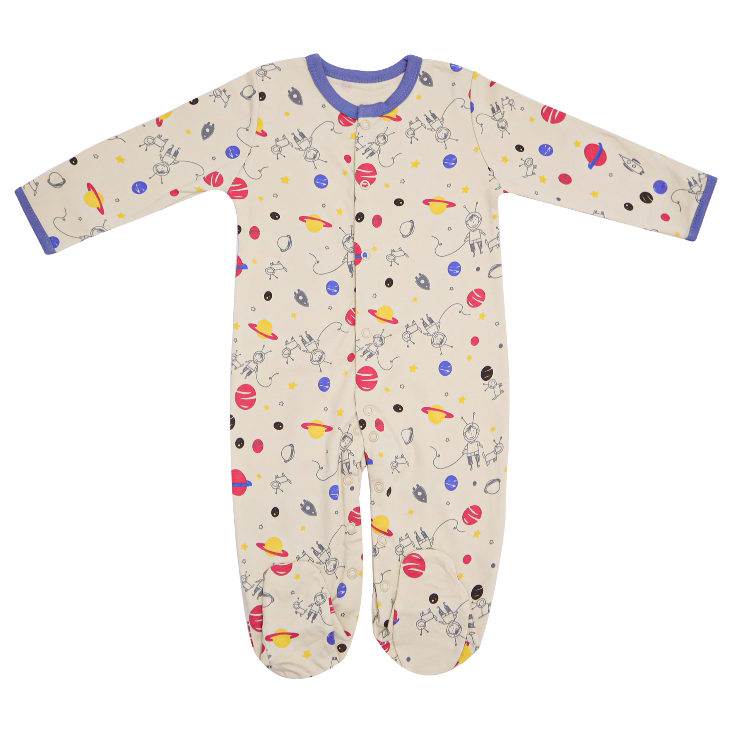 Baby Sleepsuit 3-Pack Astronaut Print by Mamas & Papas