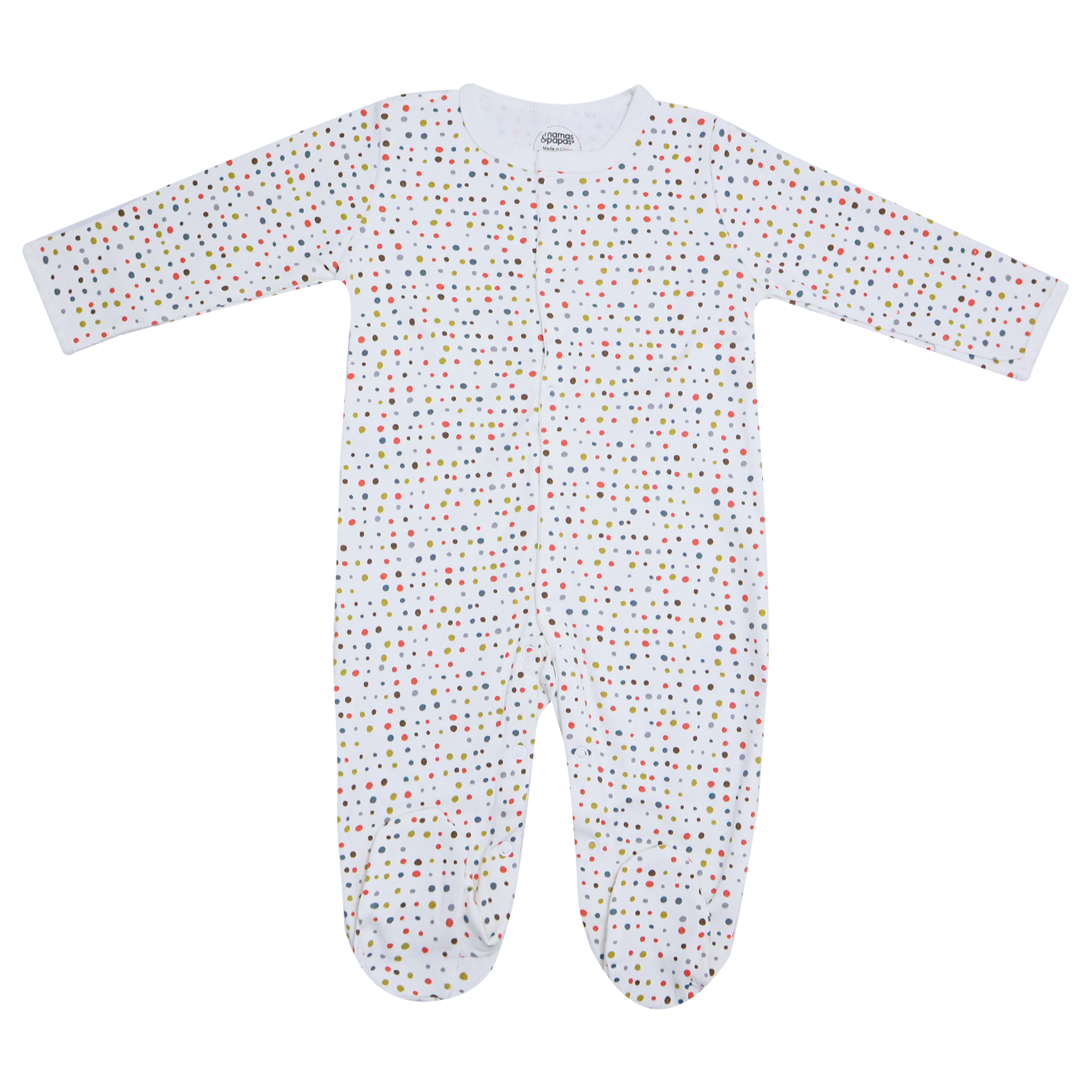 Baby Sleepsuit 3-Pack Elephant & Dot Print by Mamas & Papas