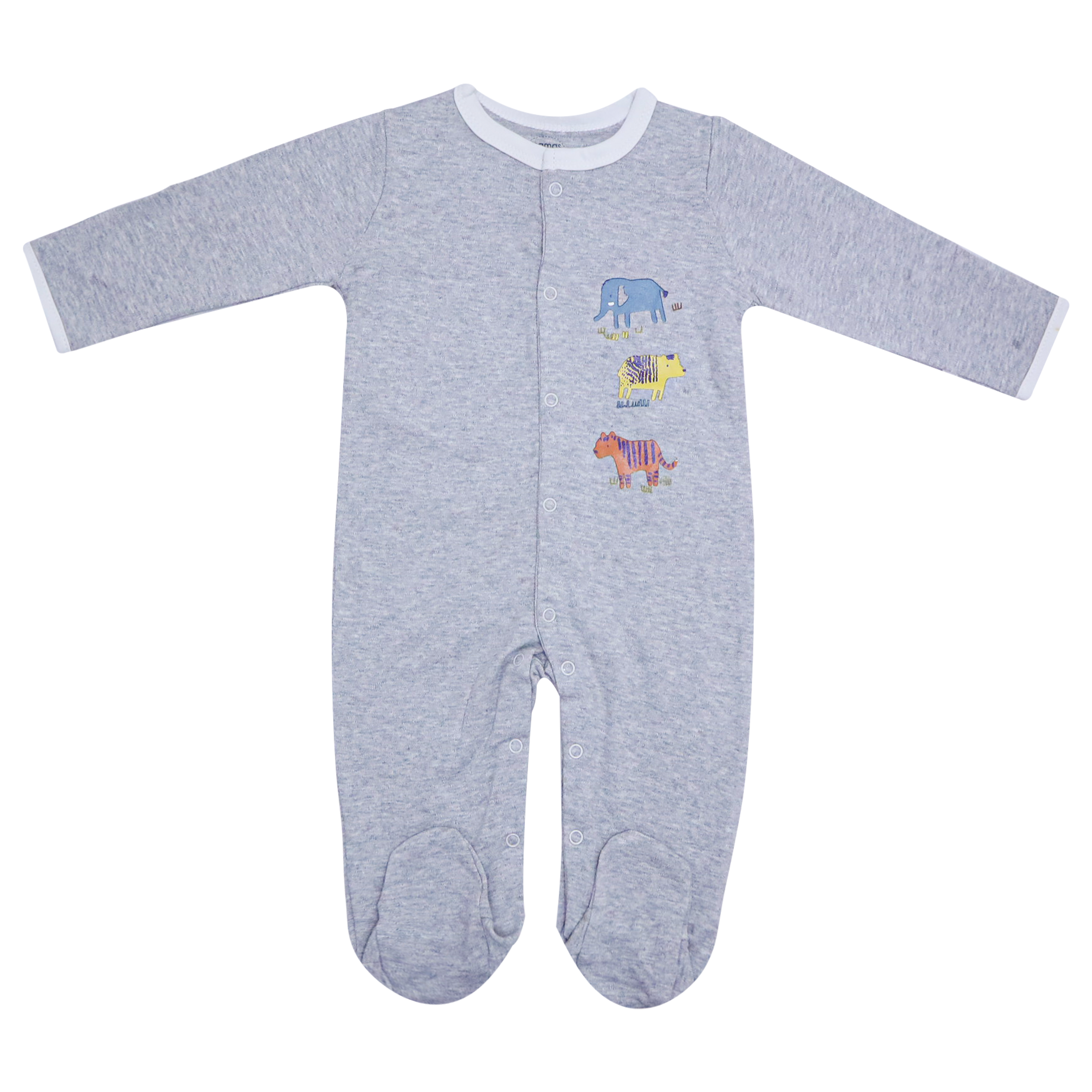 Baby Sleepsuit 3-Pack Elephant & Dot Print by Mamas & Papas