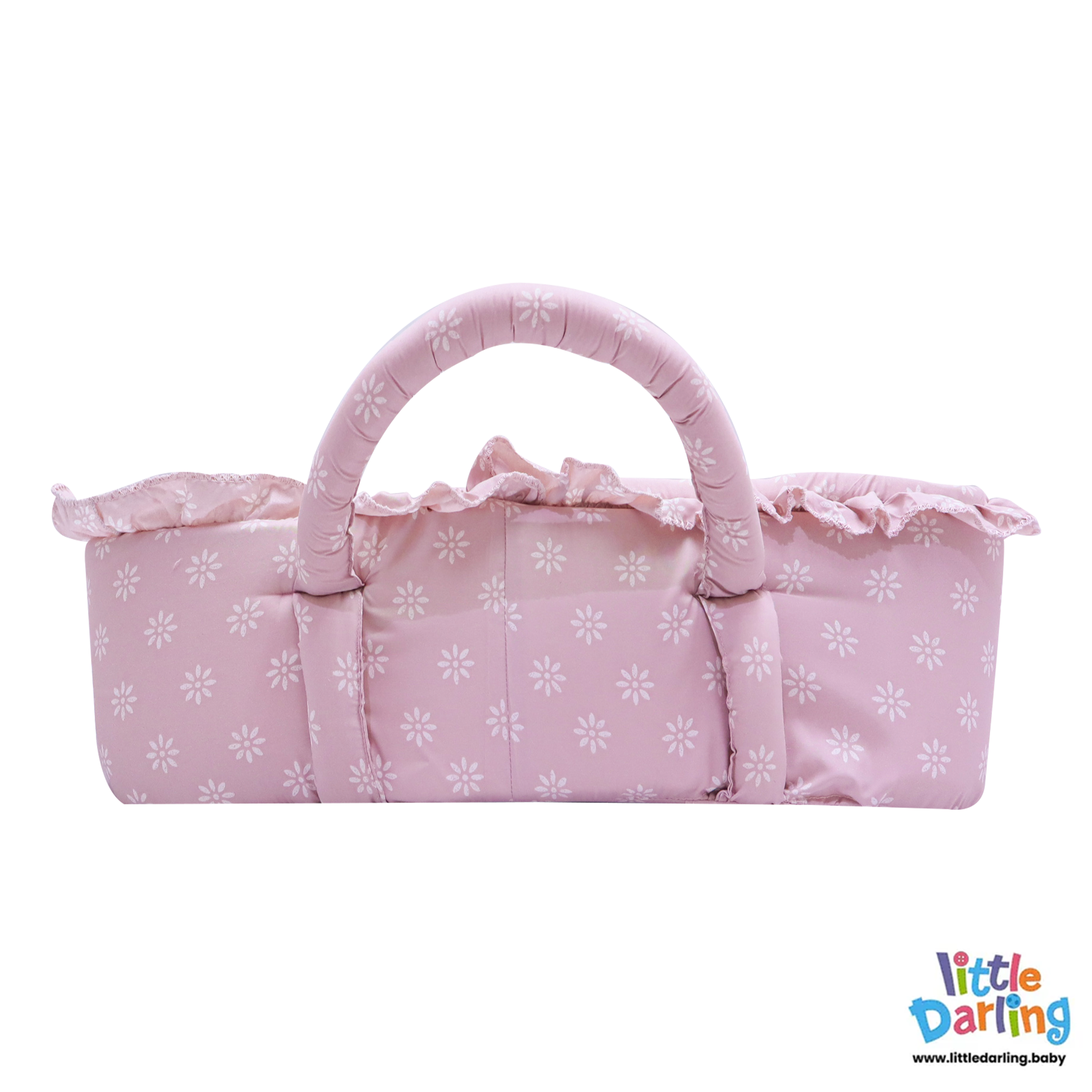 Infant Moses Basket Flower Print by Little Darling