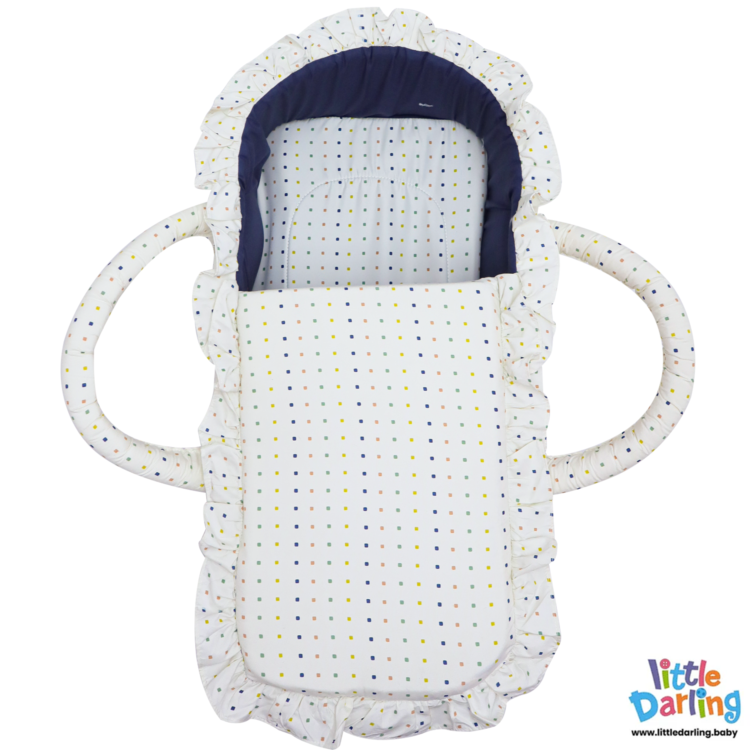 Infant Moses Basket Dot Print by Little Darling