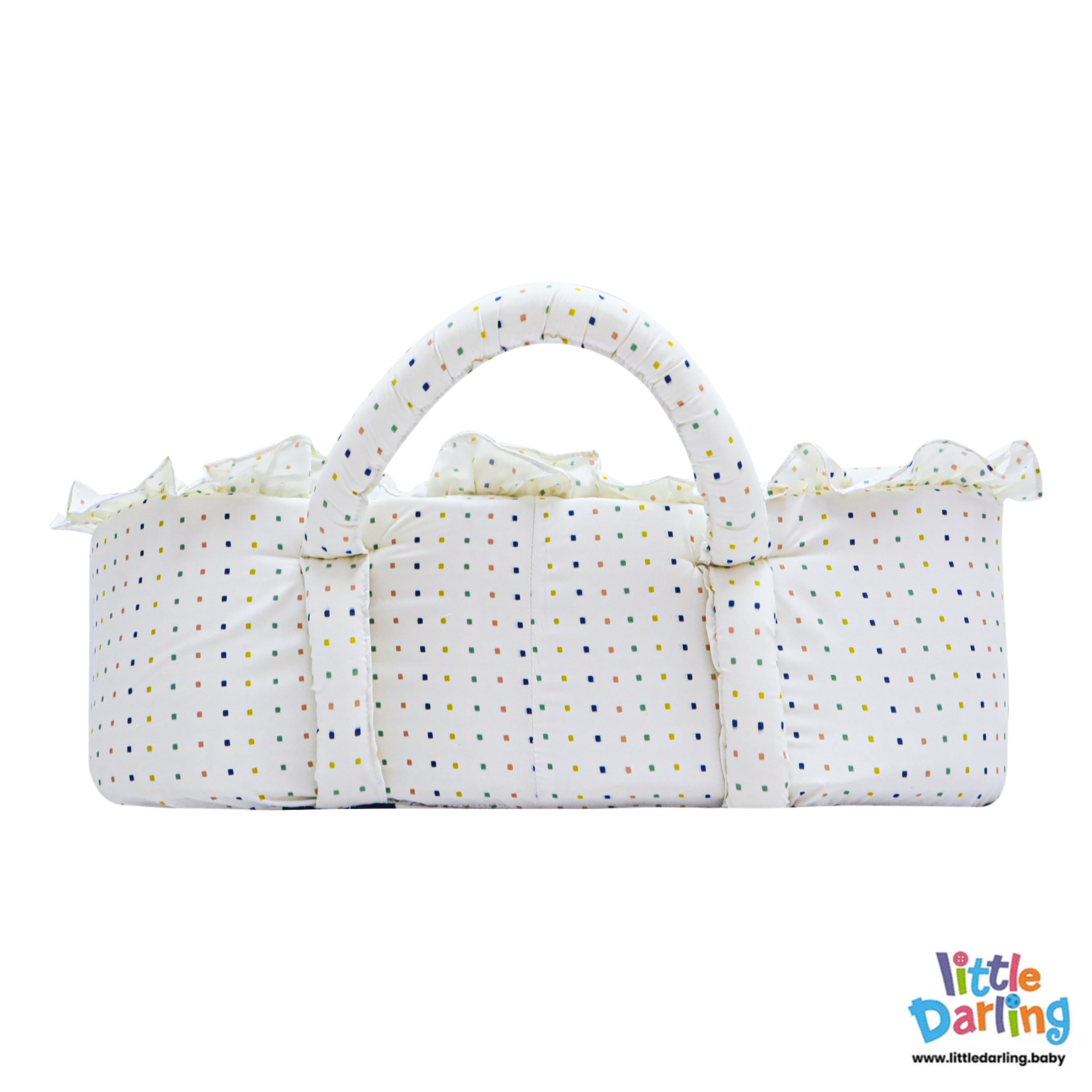 Infant Moses Basket Dot Print by Little Darling