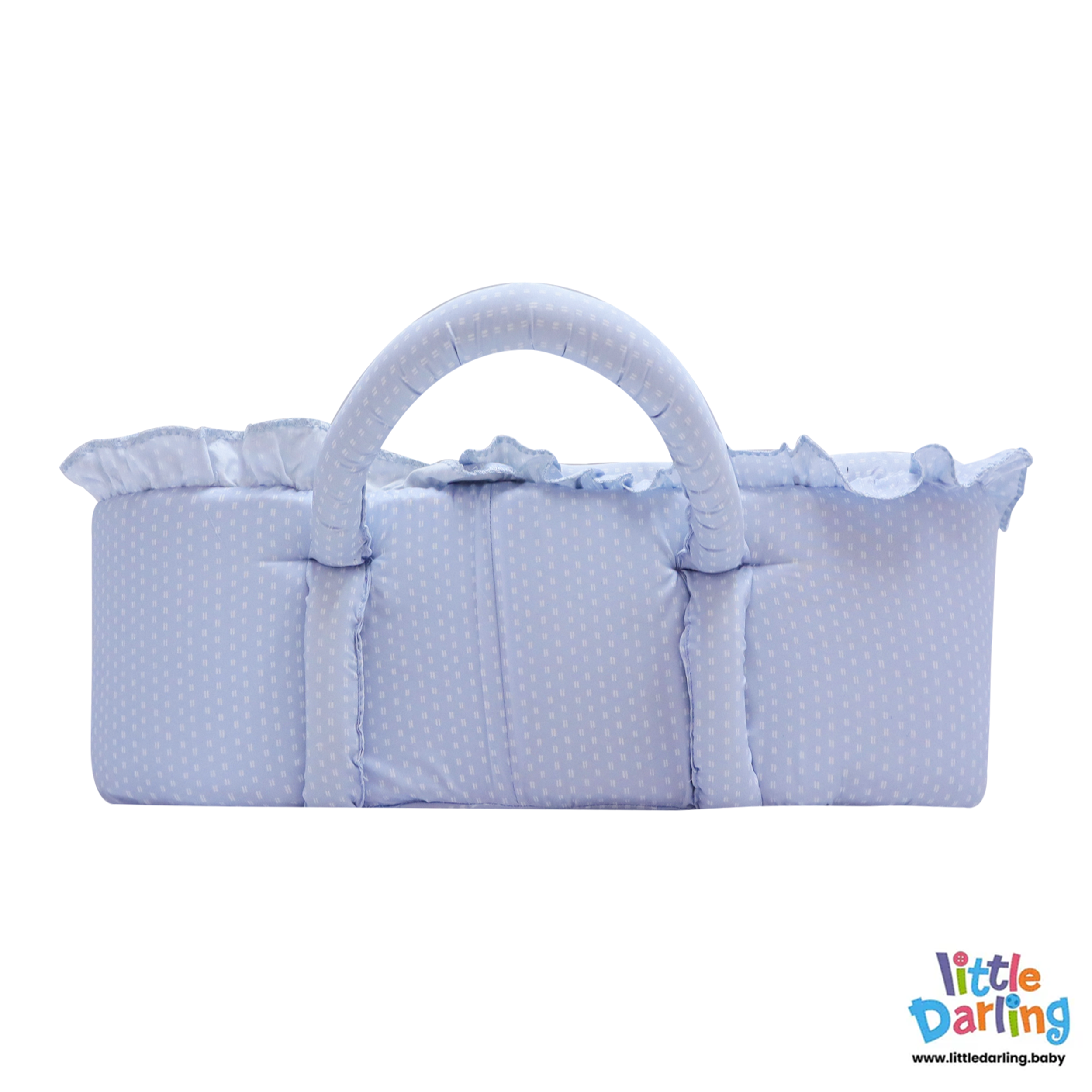 Infant Moses Basket White Dot Print by Little Darling