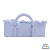 Infant Moses Basket White Dot Print | Little Darling