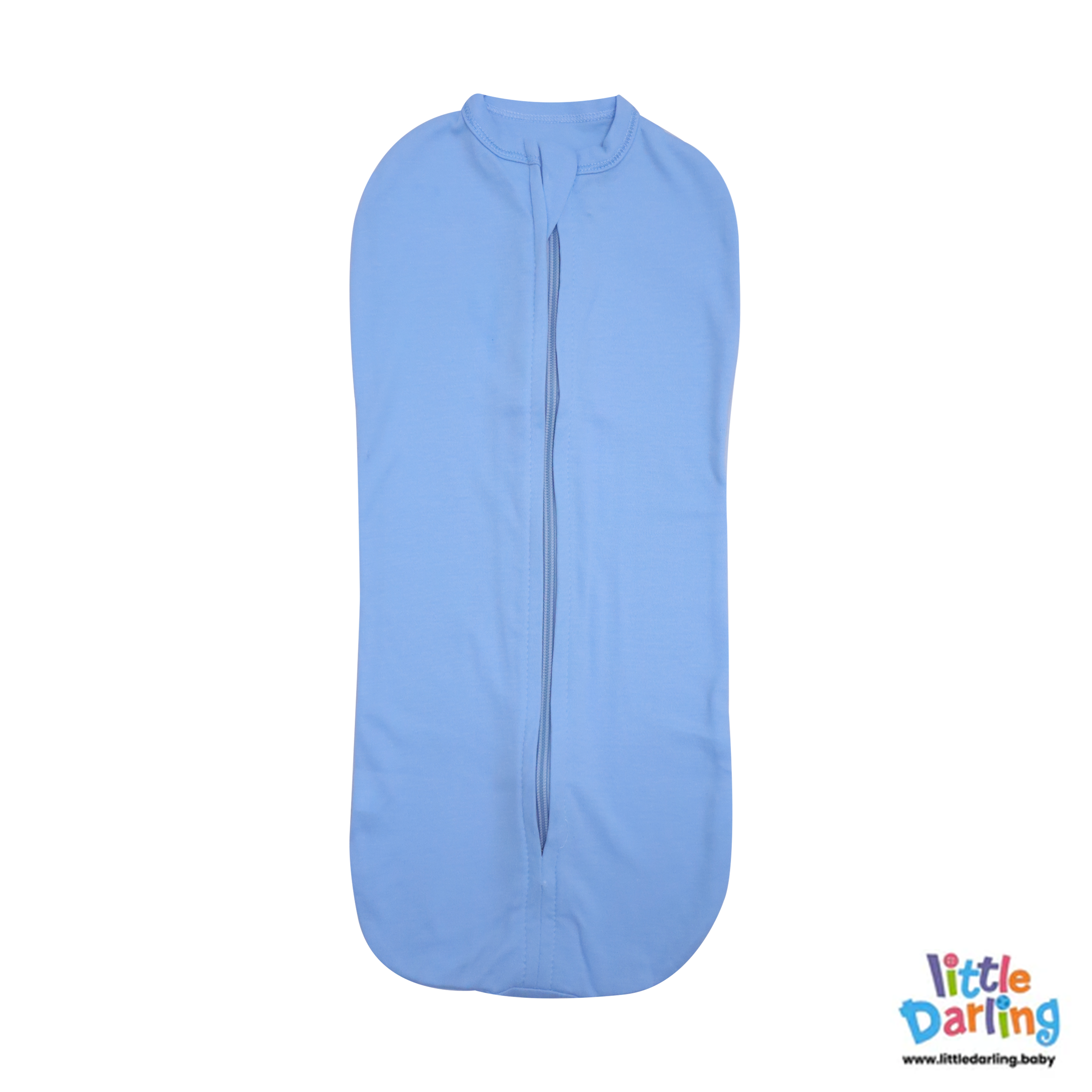 Baby Peanut Swaddle Sky Blue & Grey Color by Little Darling