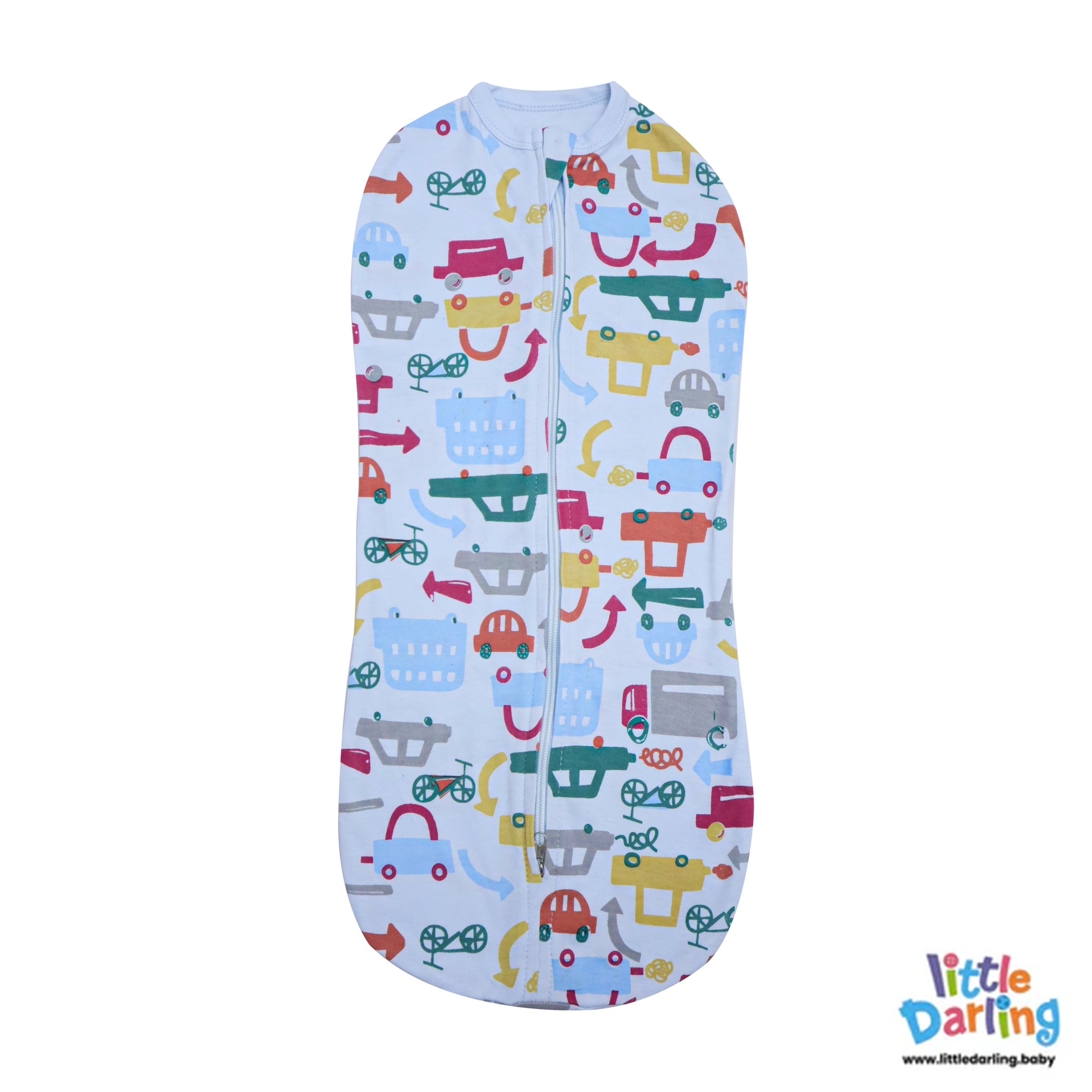 Baby Peanut Swaddle Car Embroidery by Little Darling