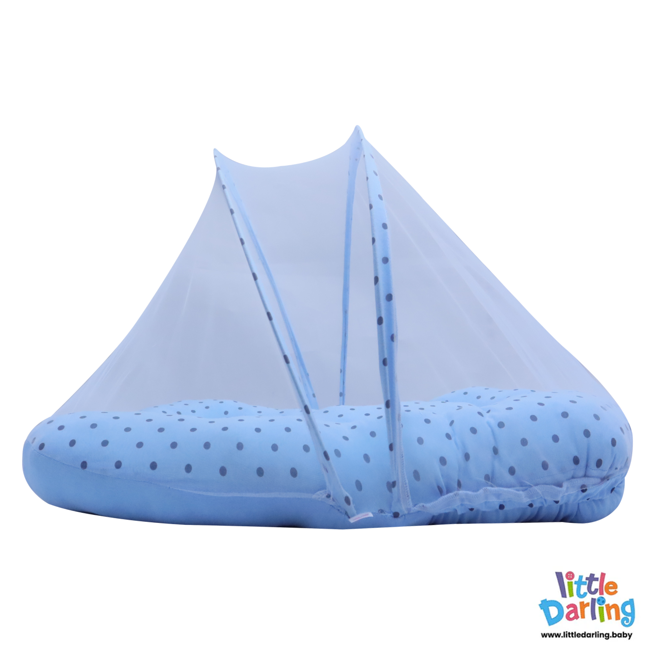 Baby Net Gadda Set 2 Pcs Polka Dot Print by Little Darling