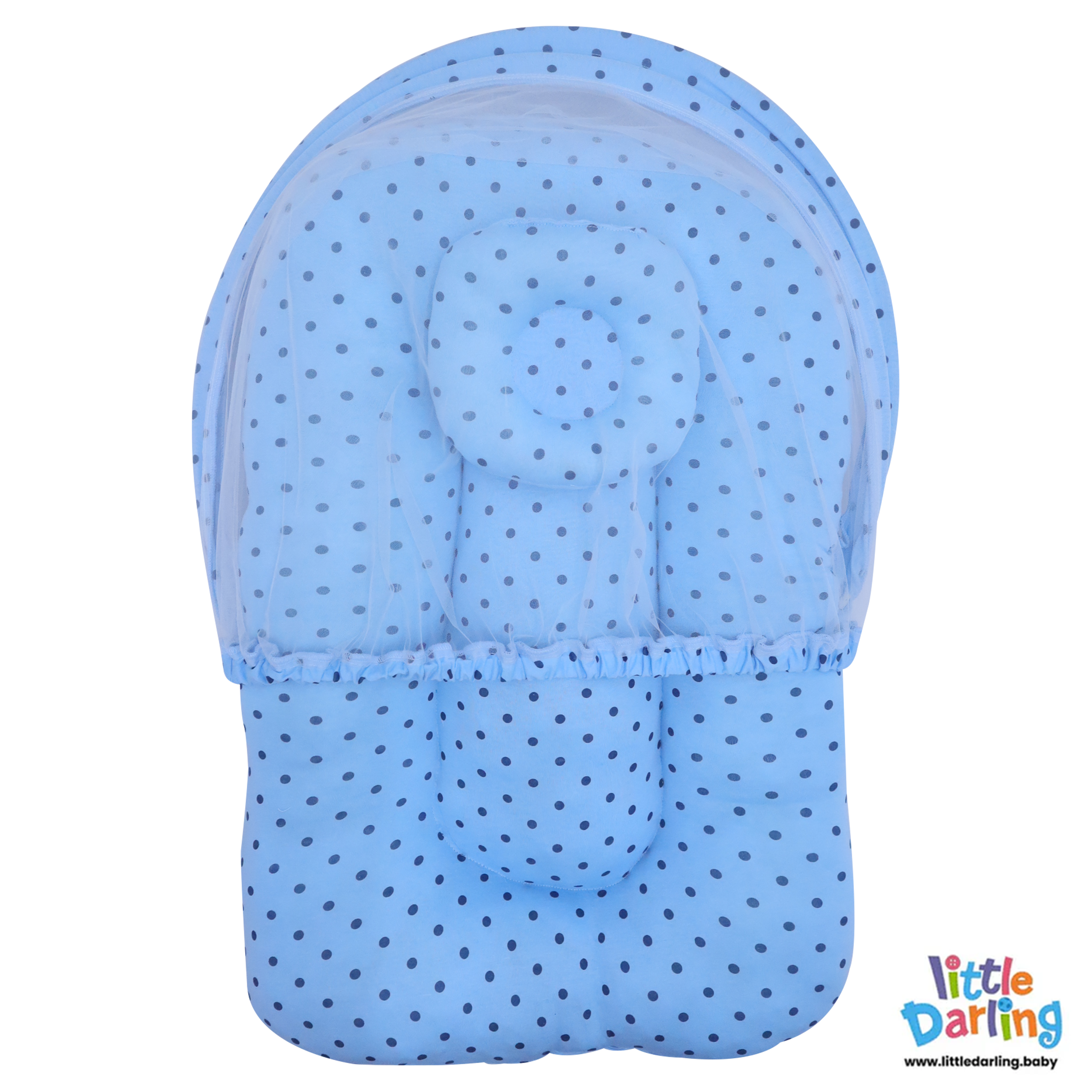 Baby Net Gadda Set 2 Pcs Polka Dot Print by Little Darling