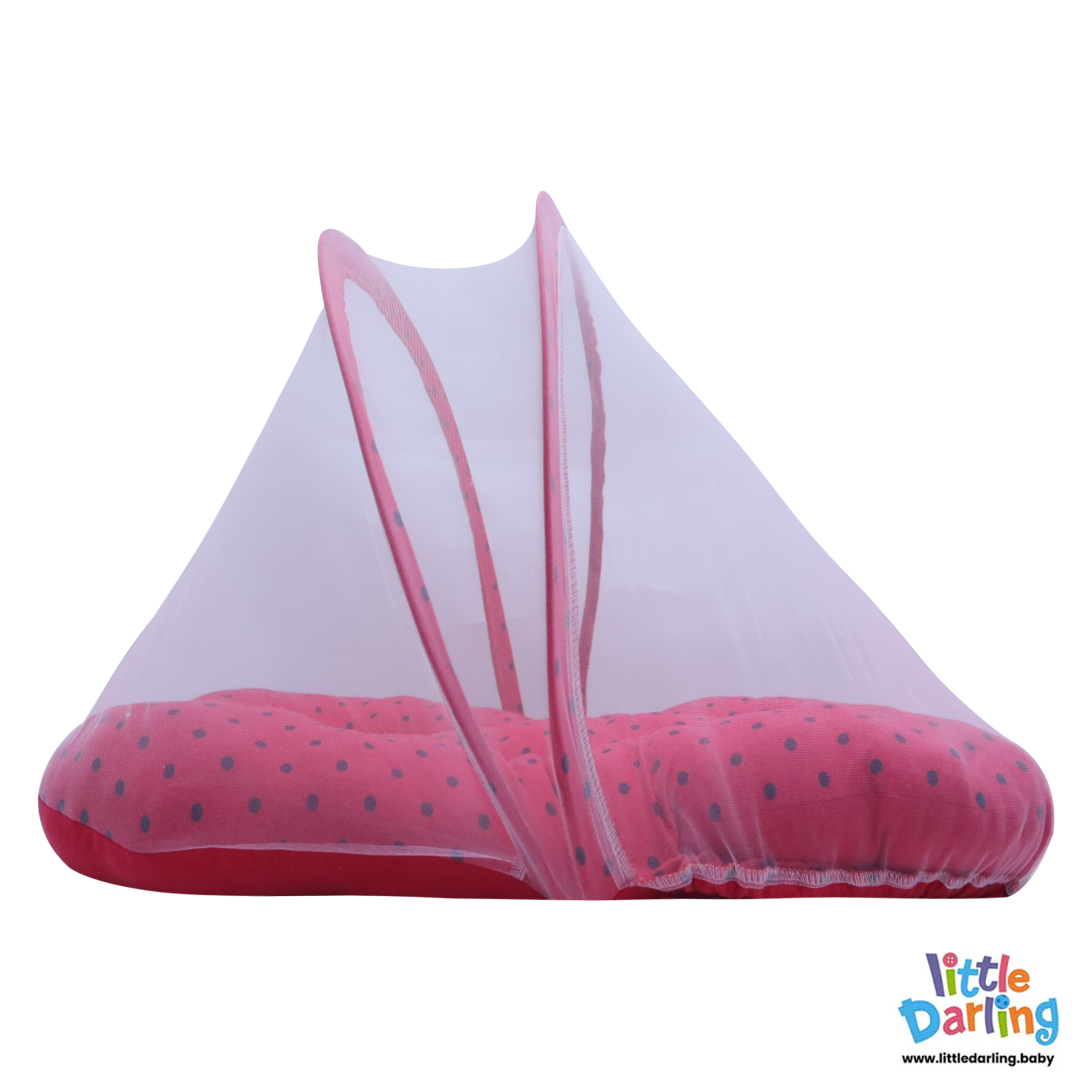 Baby Net Gadda Set 2 Pcs Polka Dot Print by Little Darling