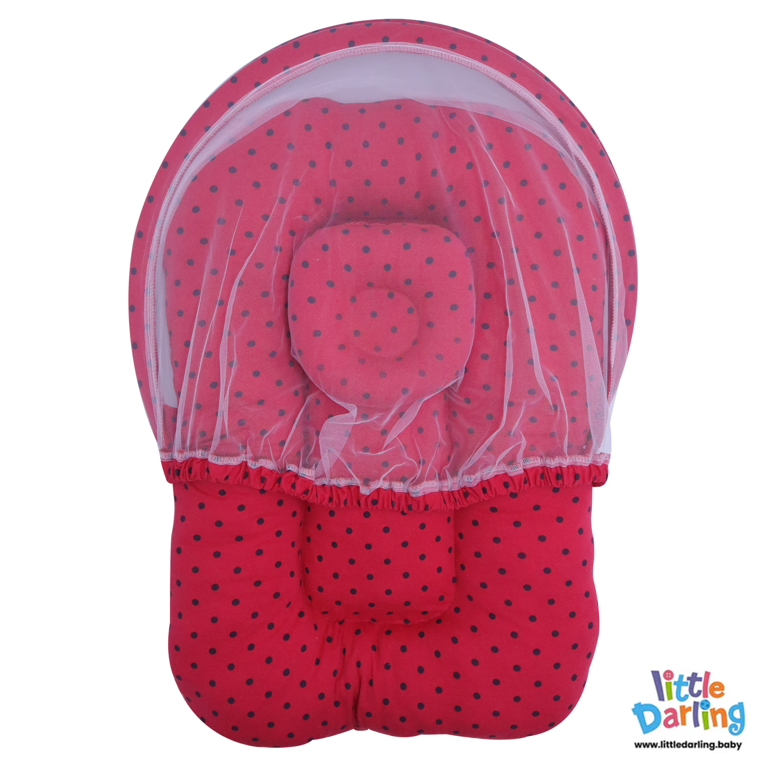 Baby Net Gadda Set 2 Pcs Polka Dot Print by Little Darling