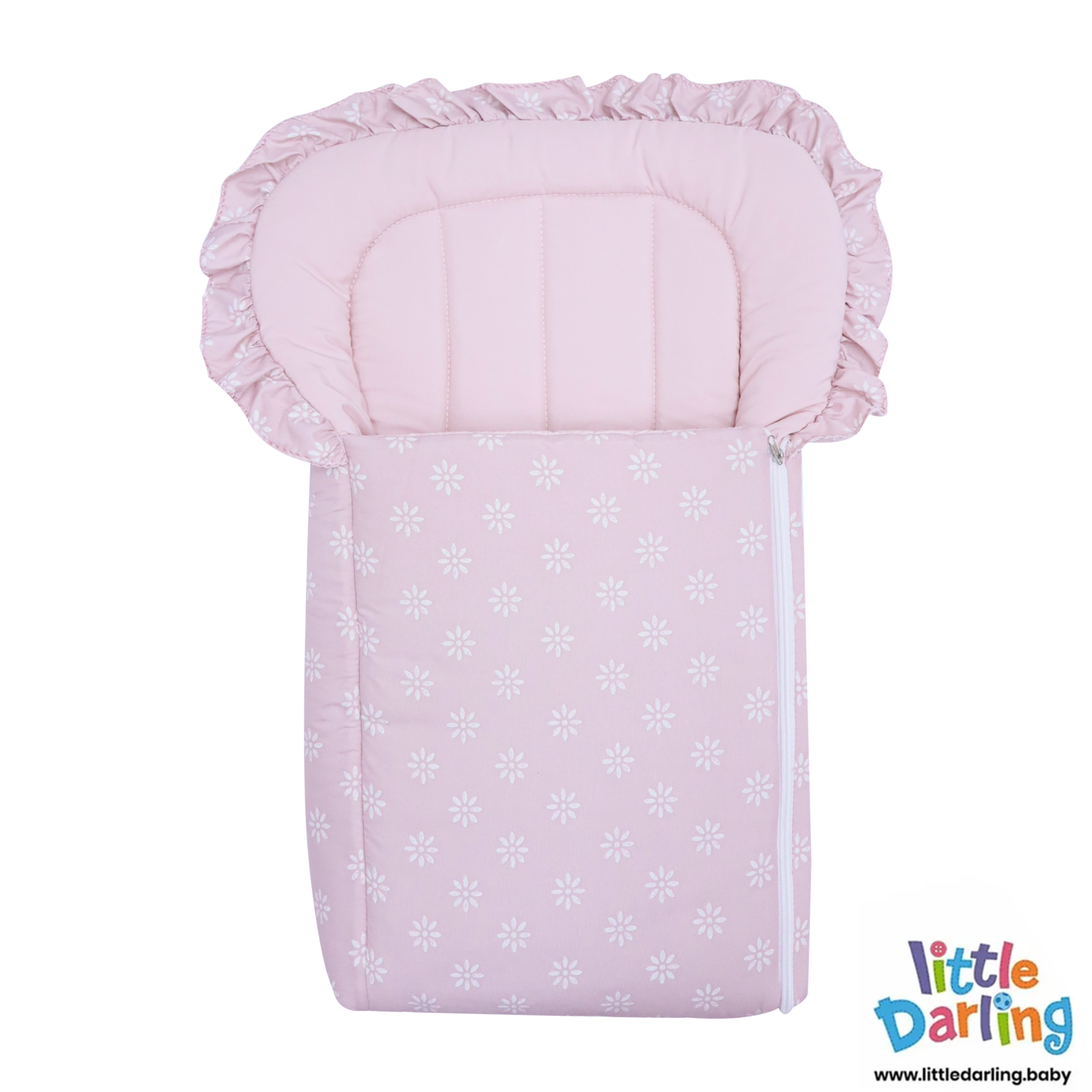 Baby Carry nest Frill Flower Print by Little Darling