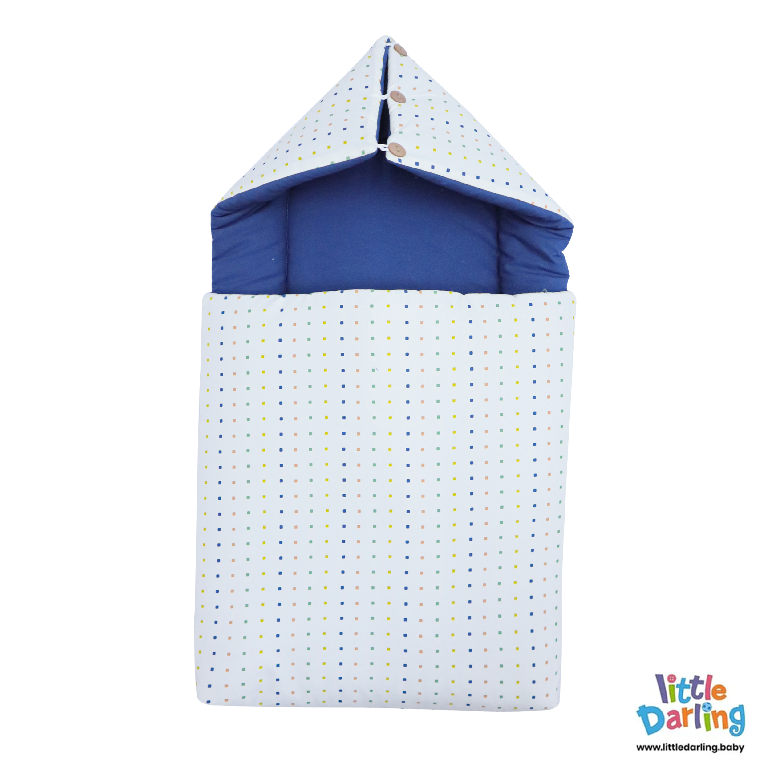 Baby Hooded Carry nest Polka Dot Print by Little Darling