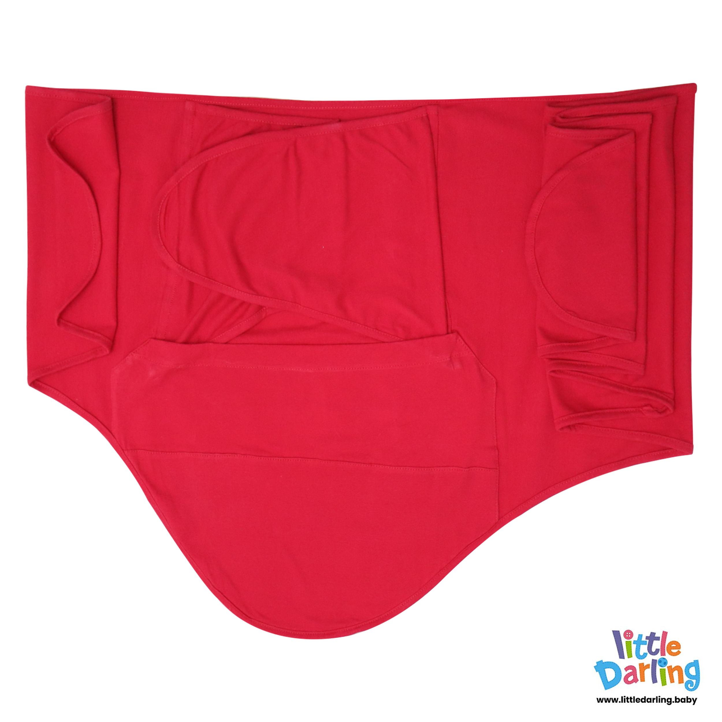 Baby Swaddler Wrap Red by Little Darling