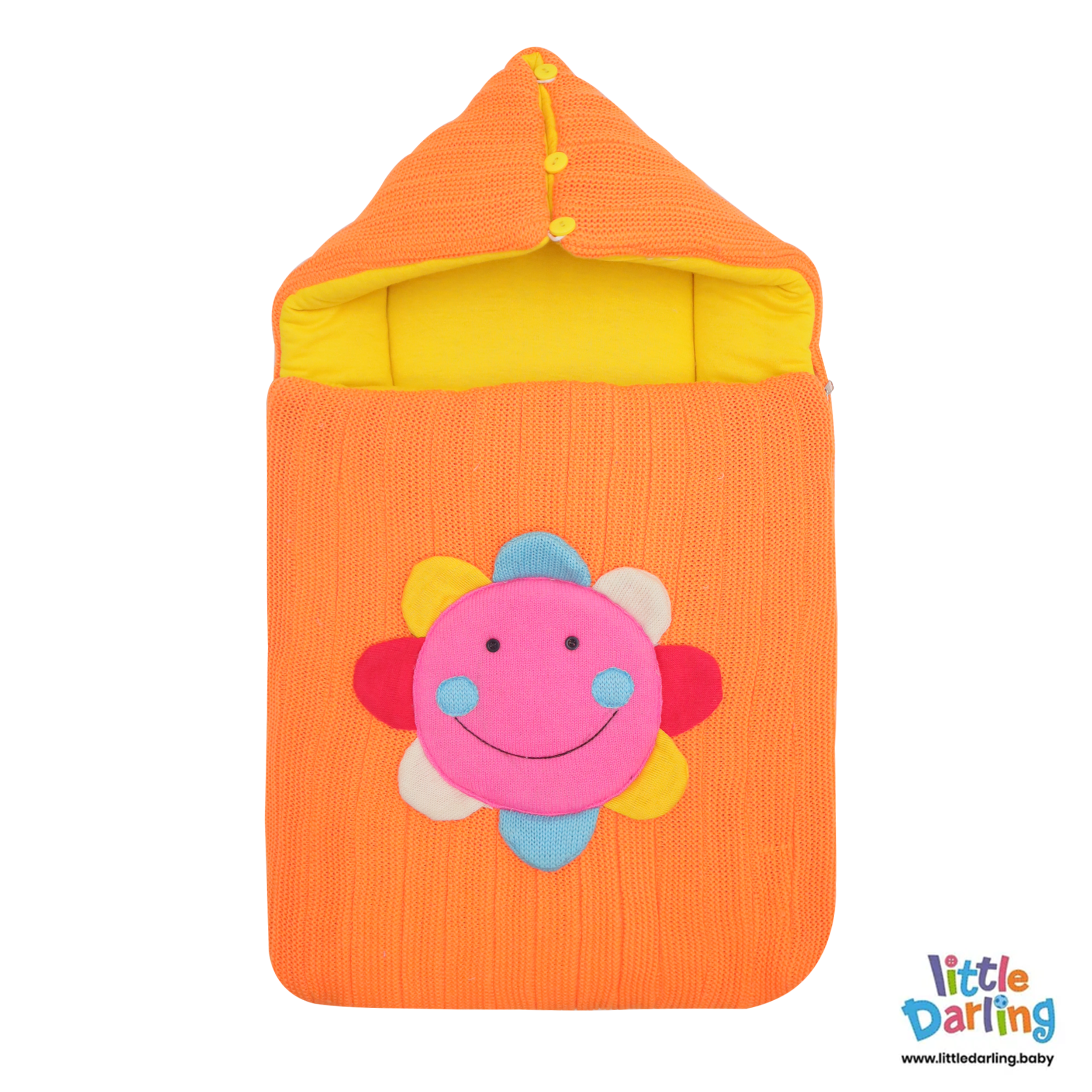 Baby Hooded Carry nest Sun Embossed by Little Darling