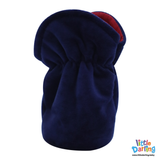 Baby Feeder Cover Velvet Navy Blue | Little Darling