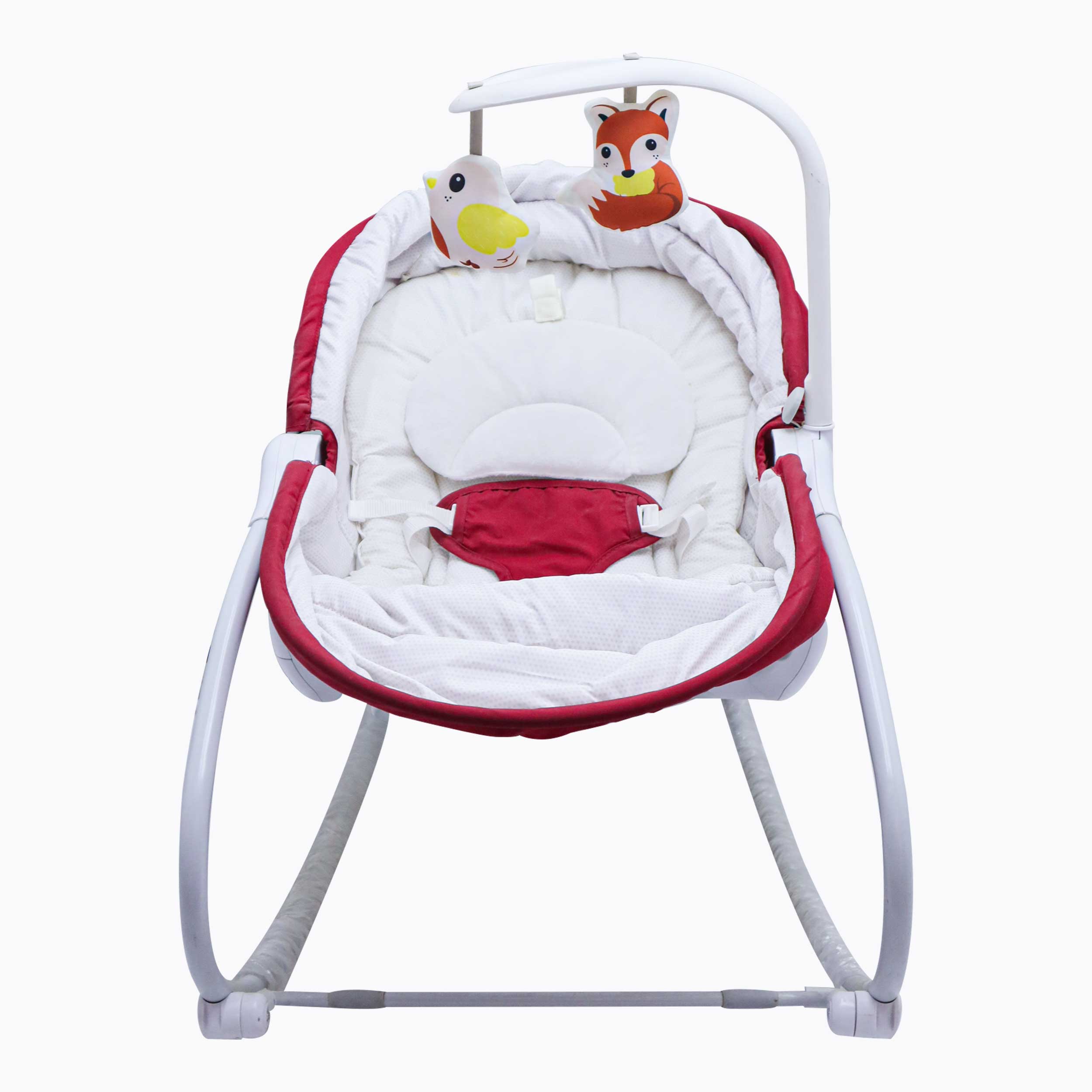 Electric Baby Cradle Rocker with Hanging Toys