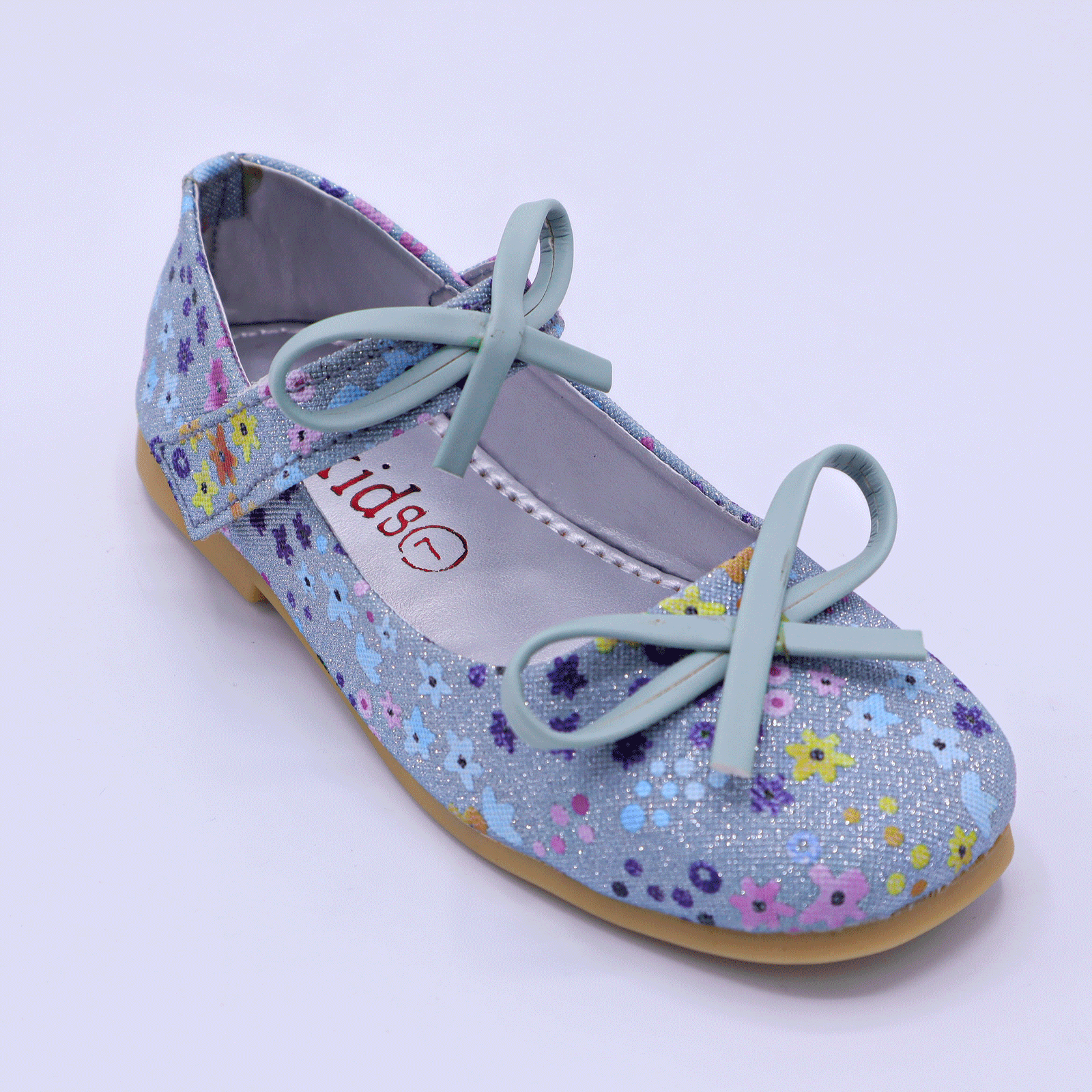 Kids Floral Ballet Flat Shoes with Bow
