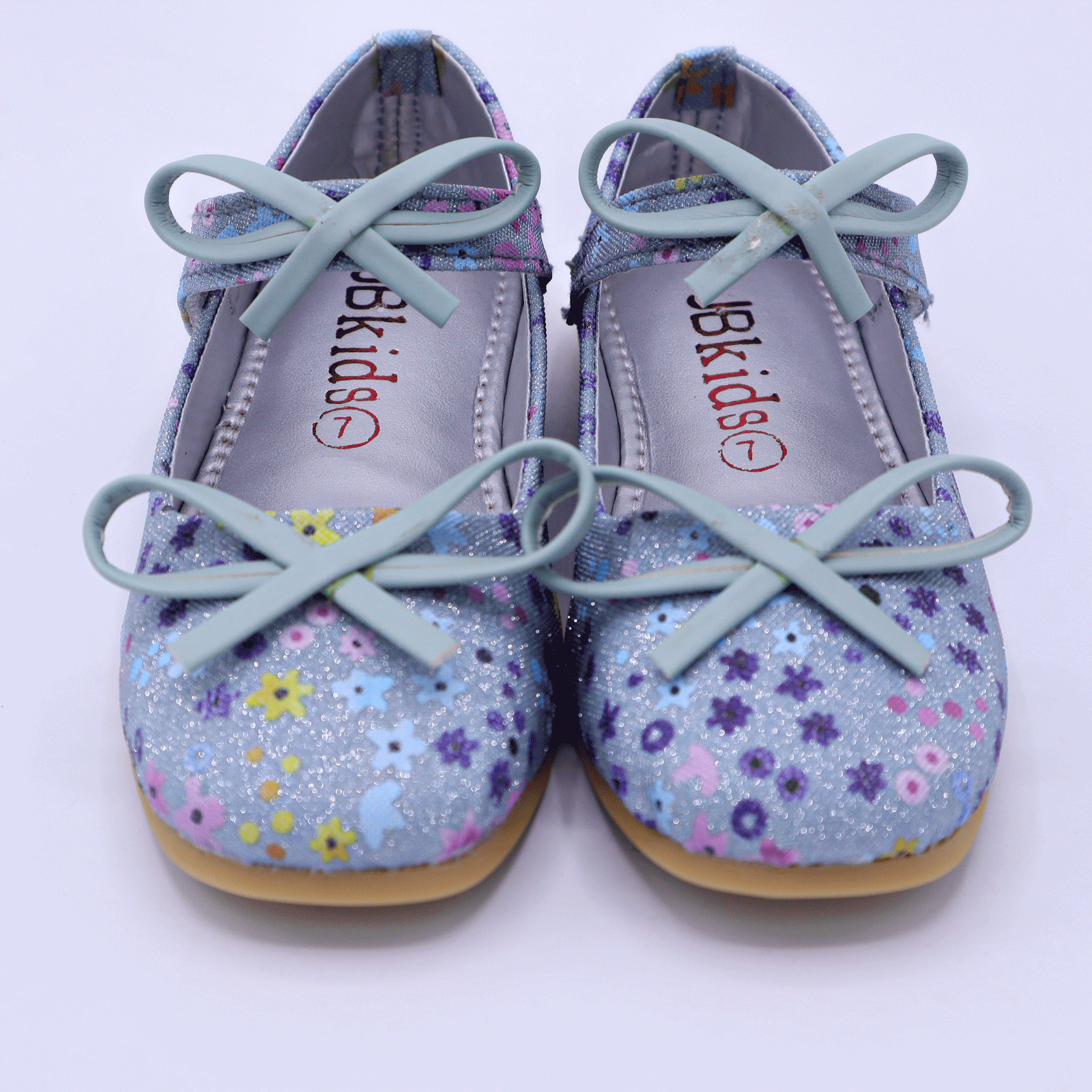 Kids Floral Ballet Flat Shoes with Bow