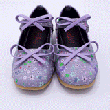 Kids Floral Ballet Flat Shoes with Bow