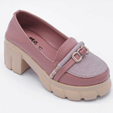 Girls Rose Glow Chunky Pumps Pink