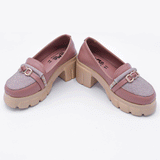 Girls Rose Glow Chunky Pumps Pink