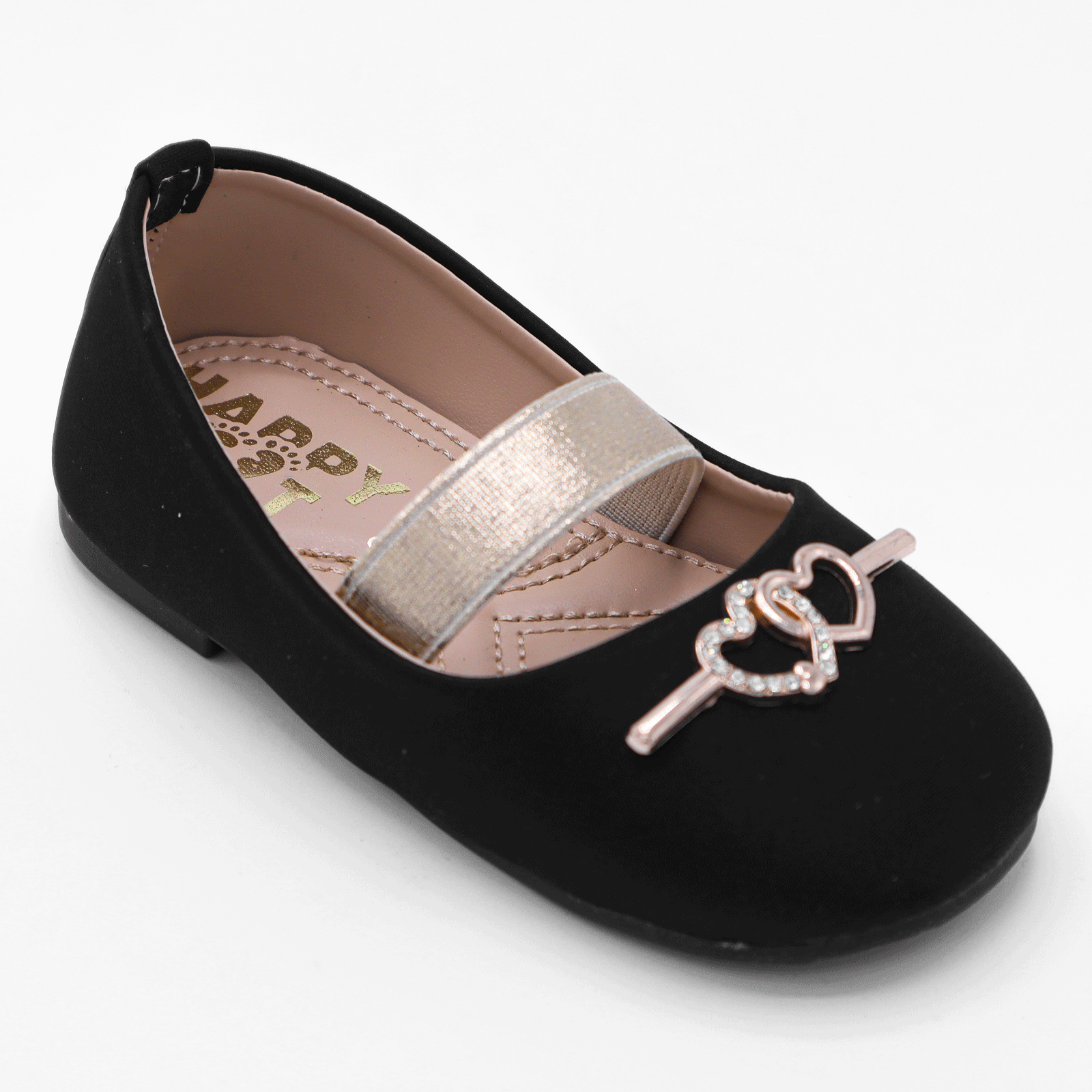 Girls Black Fancy Mary Jane Shoes