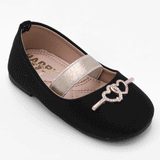 Girls Black Fancy Mary Jane Shoes