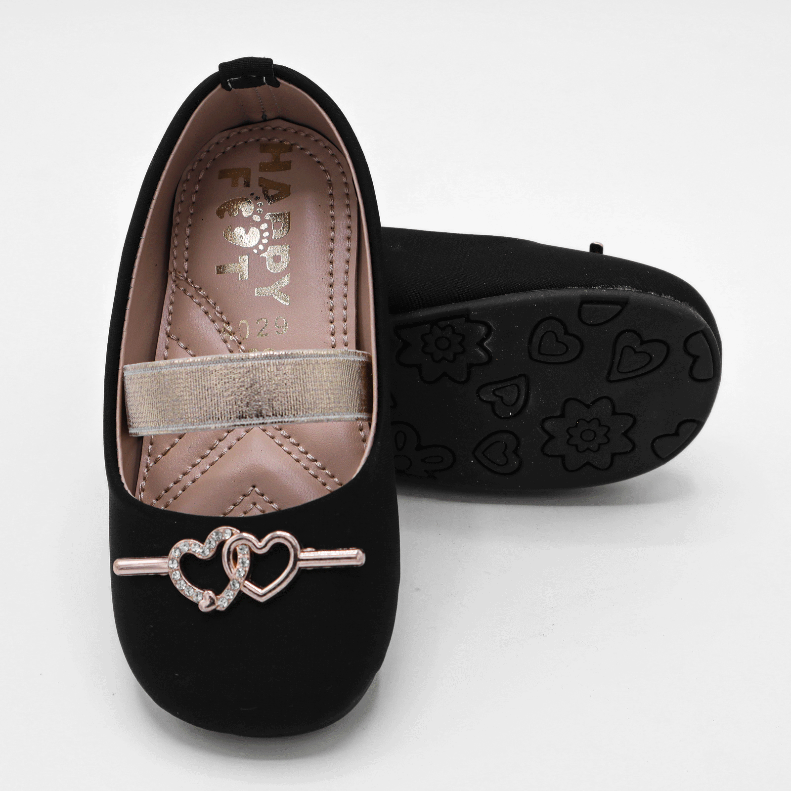 Girls Black Fancy Mary Jane Shoes