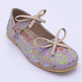 Kids Floral Ballet Flat Shoes with Bow