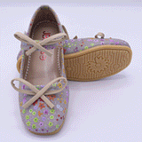 Kids Floral Ballet Flat Shoes with Bow