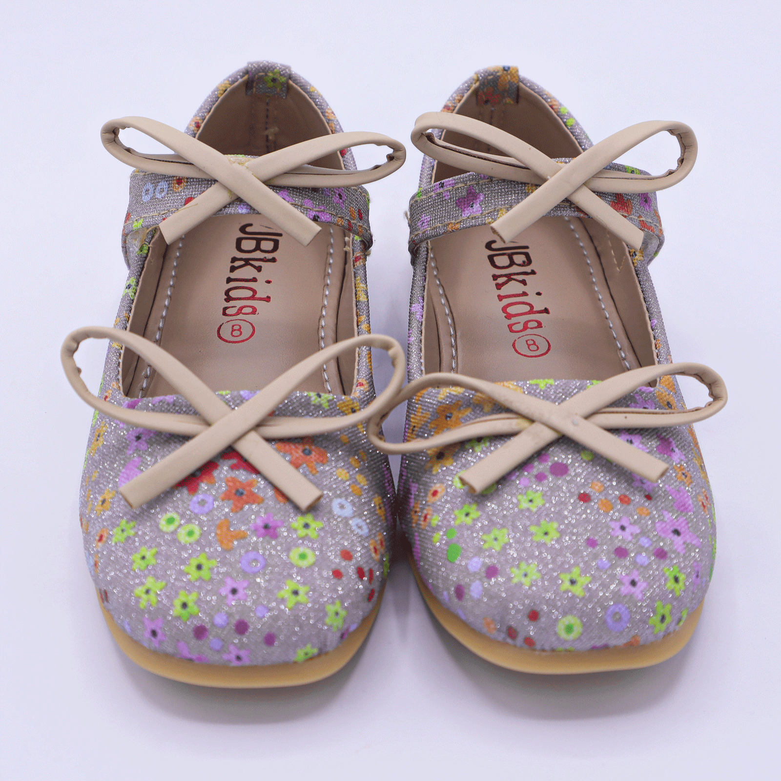 Kids Floral Ballet Flat Shoes with Bow