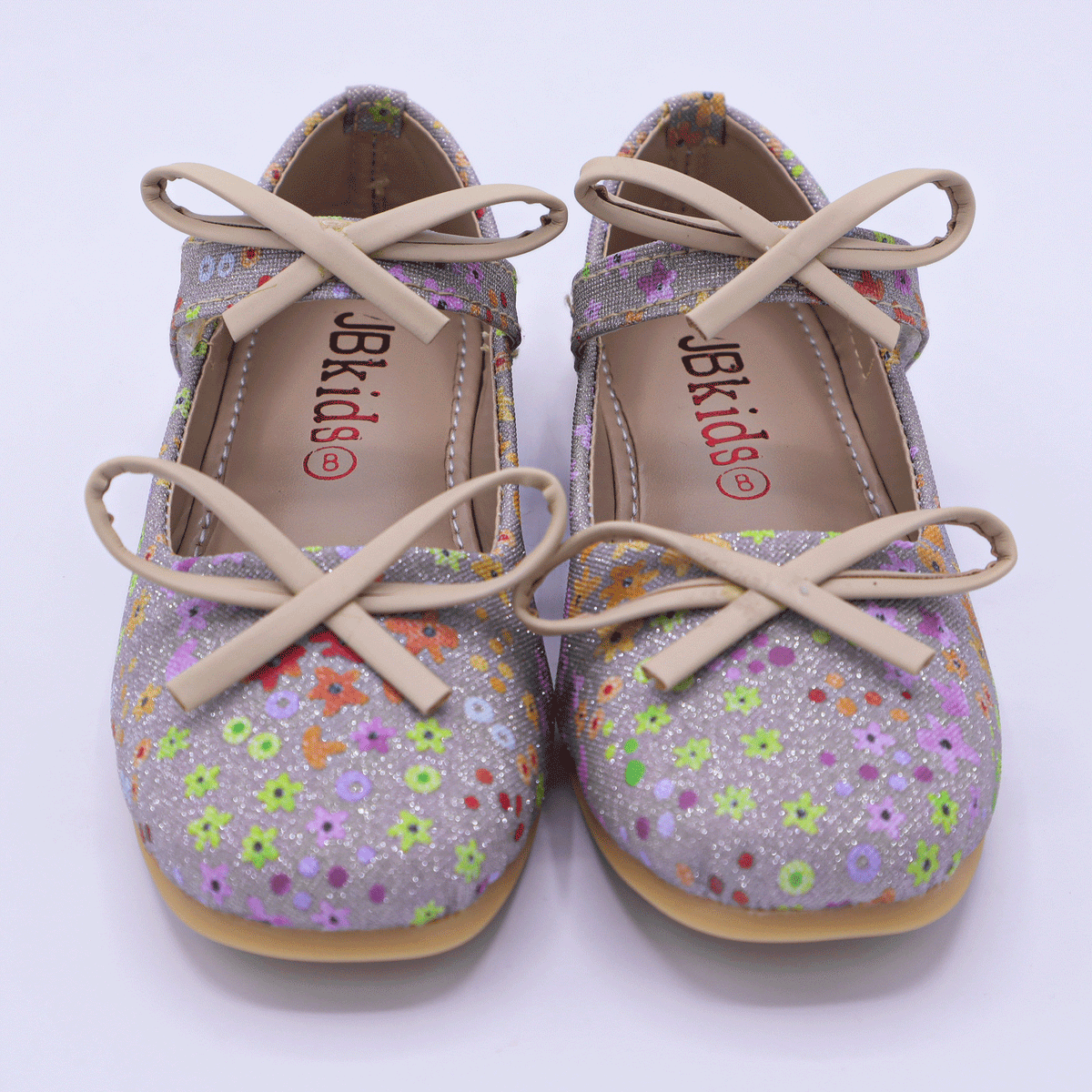 Kids Floral Ballet Flat Shoes with Bow