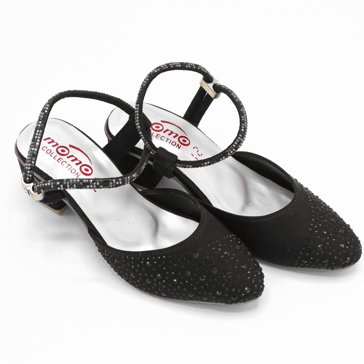 Girls Sandals block Heels Black