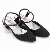 Girls Sandals block Heels Black