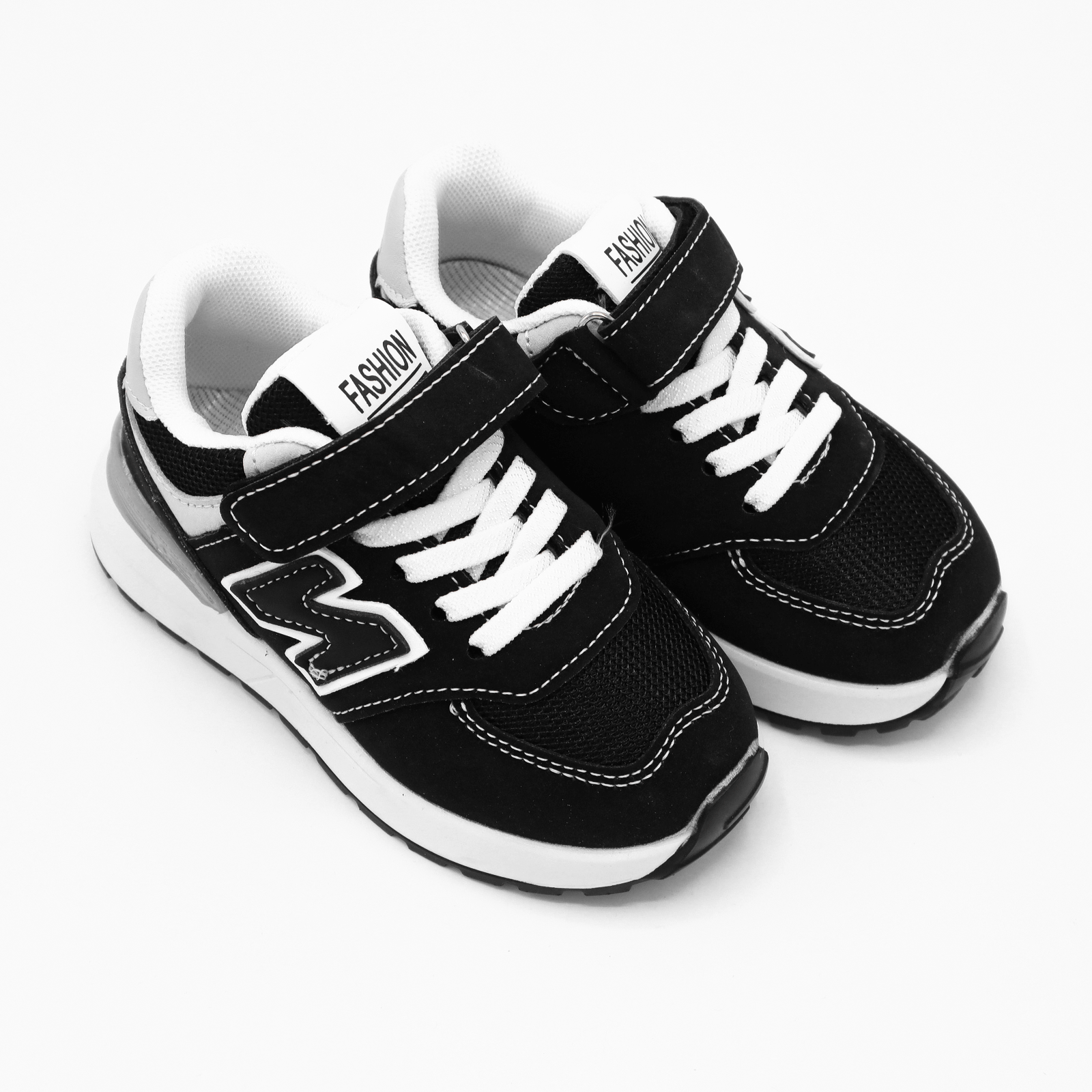 Black Velcro Sneakers