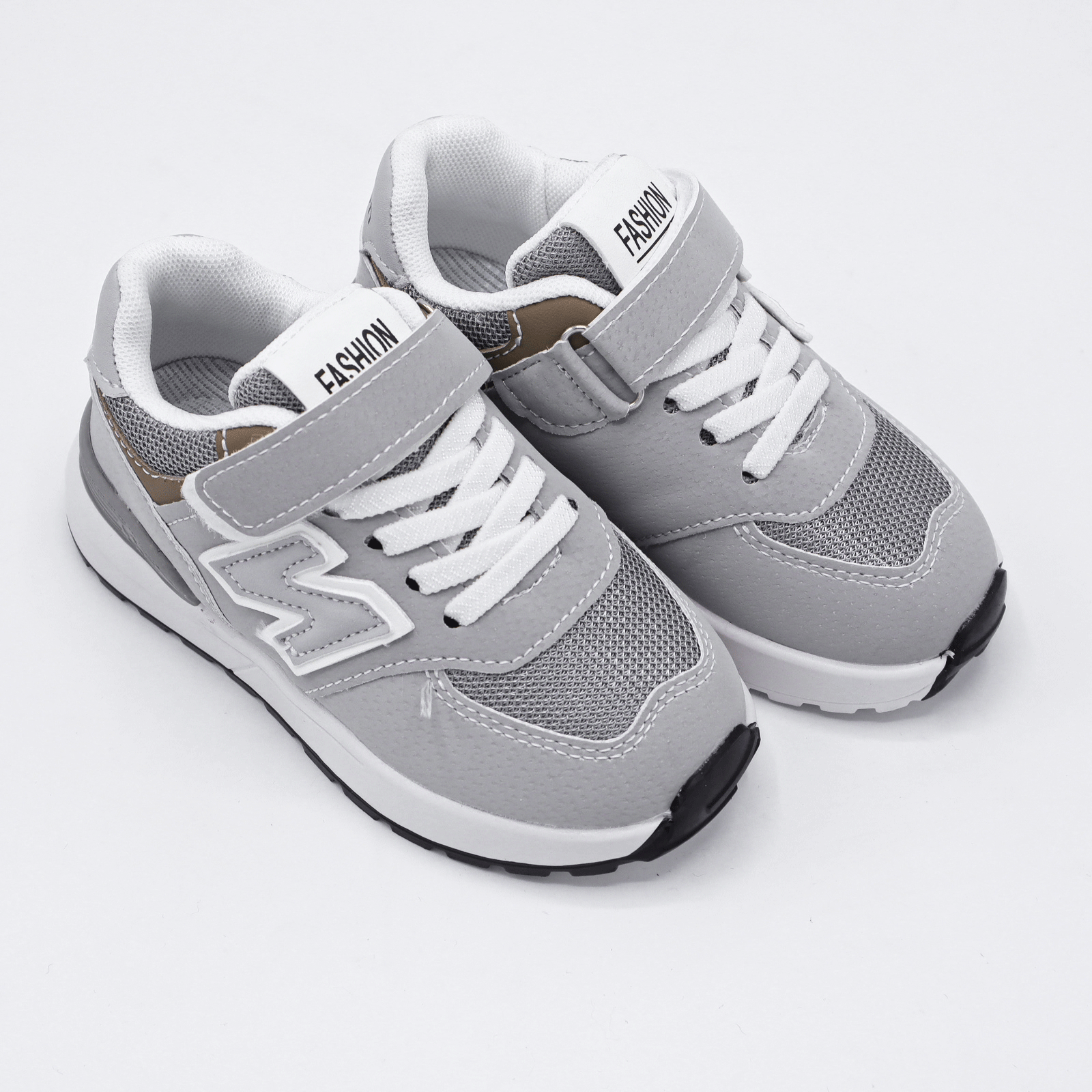 Kids Grey Casual Sneakers