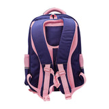 Sun Eight Pink & Navy School Backpack