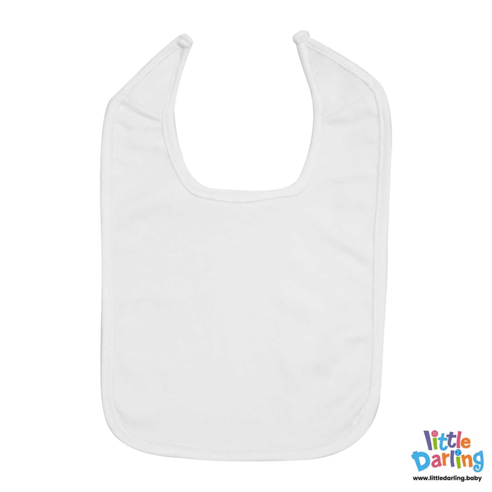 Baby Bibs White Pk of 3 by Little Darling