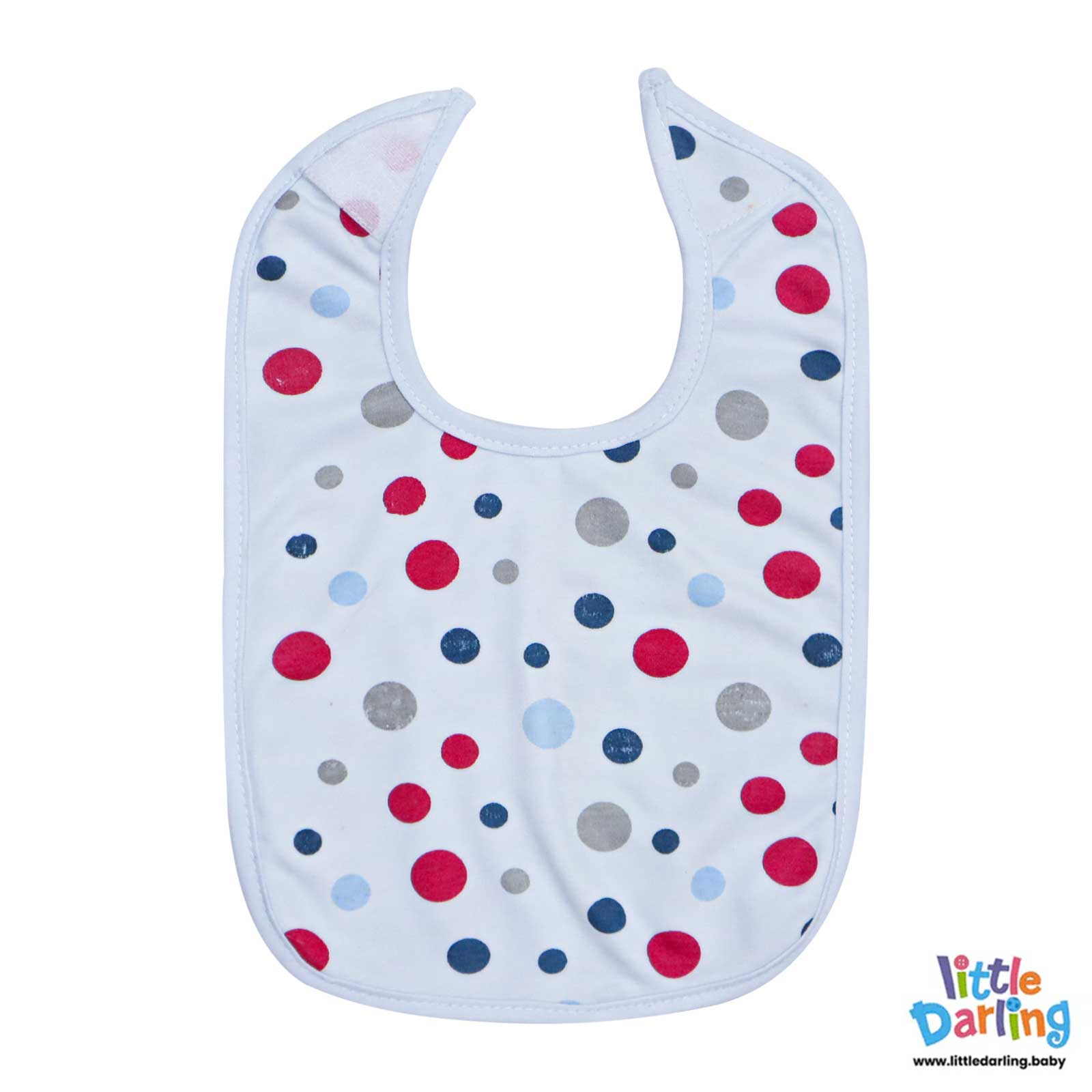 Baby Bibs Polka Dot Print Pk of 3 by Little Darling