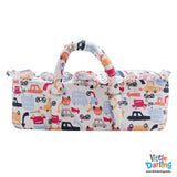 Infant Moses Basket Cars Print | Little Darling