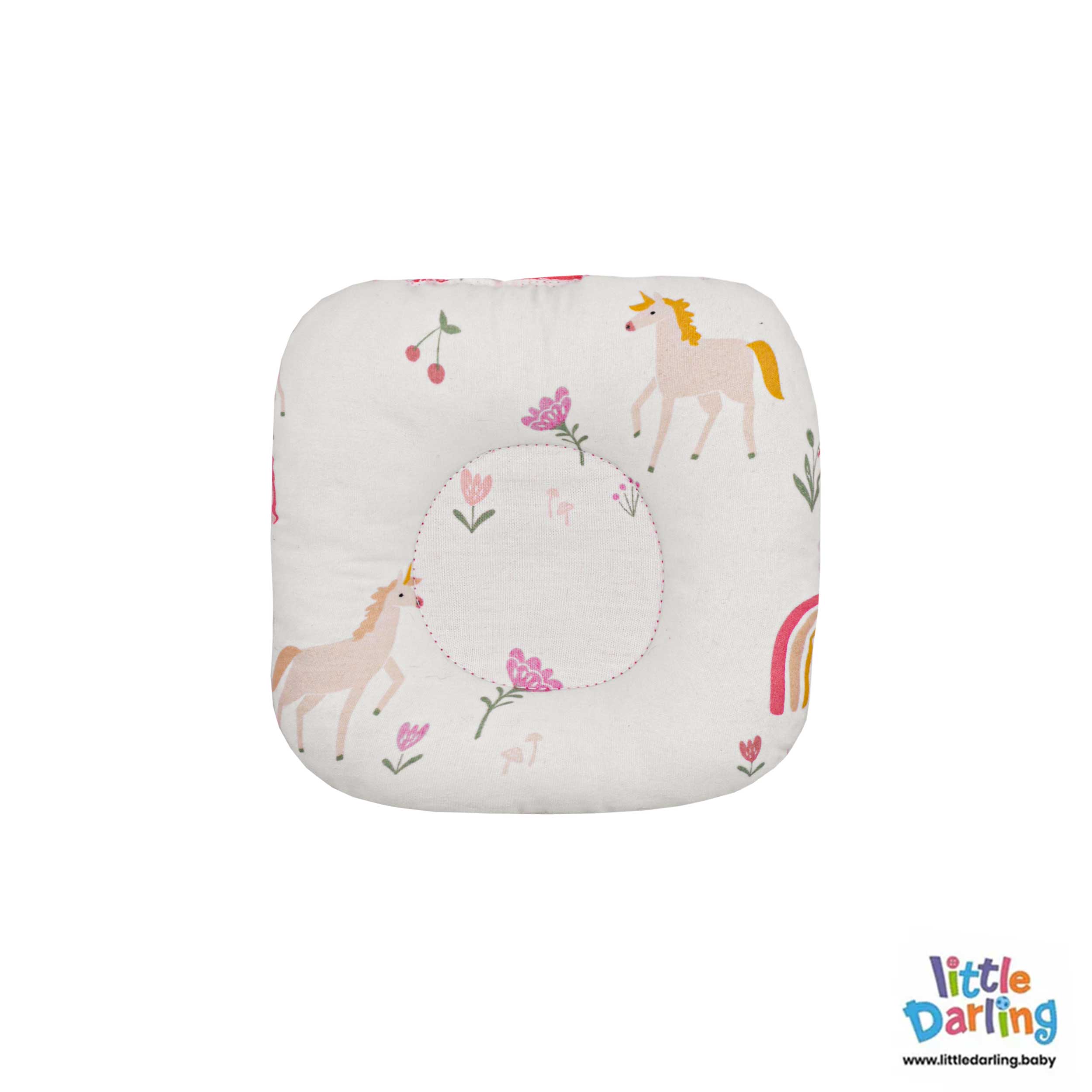 Baby Hooded Carry Nest Unicorn & Flower by Little Darling