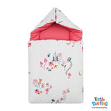 Baby Hooded Carry Nest Unicorn Print | Little Darling