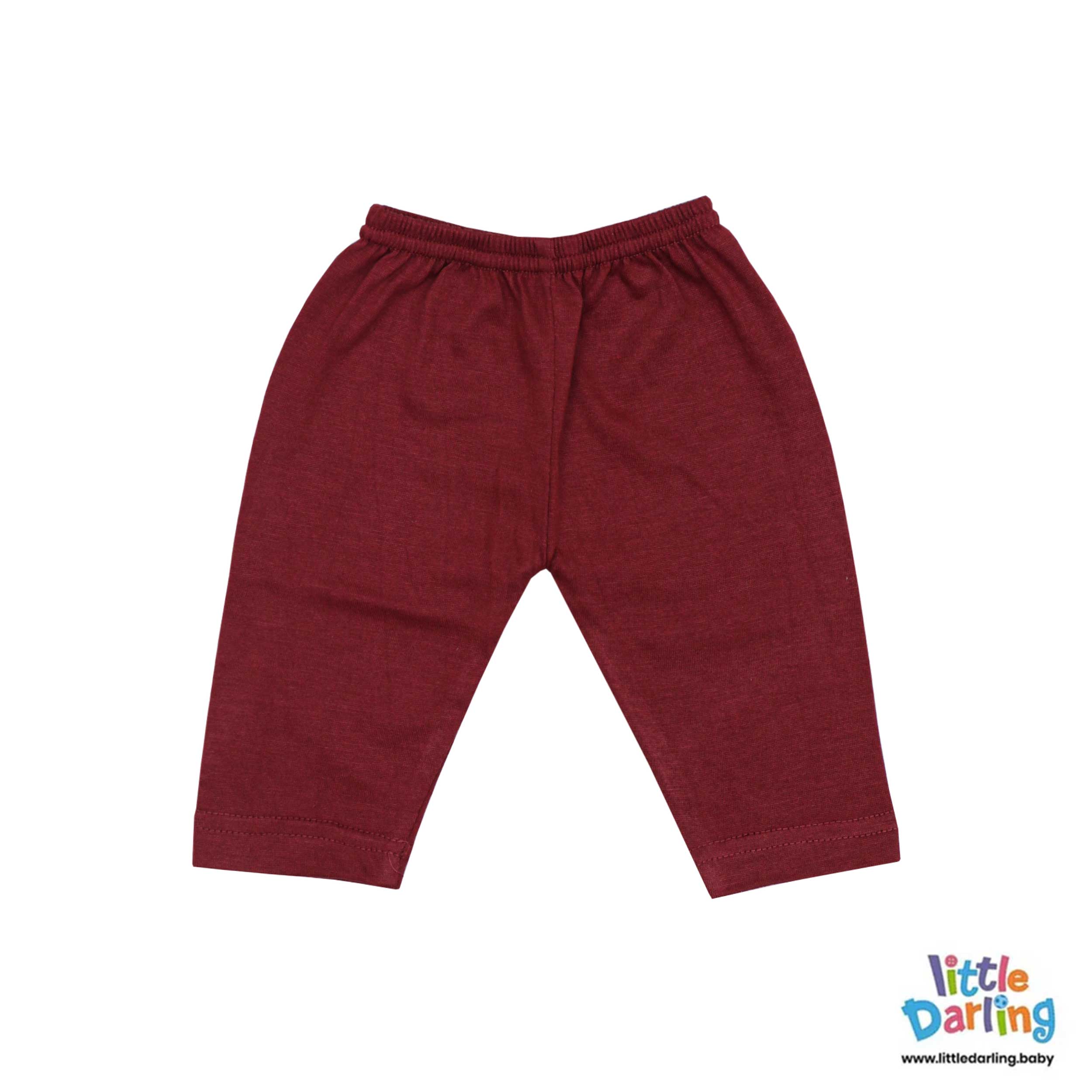 Baby Night Suit Animal Print Maroon by Little Darling