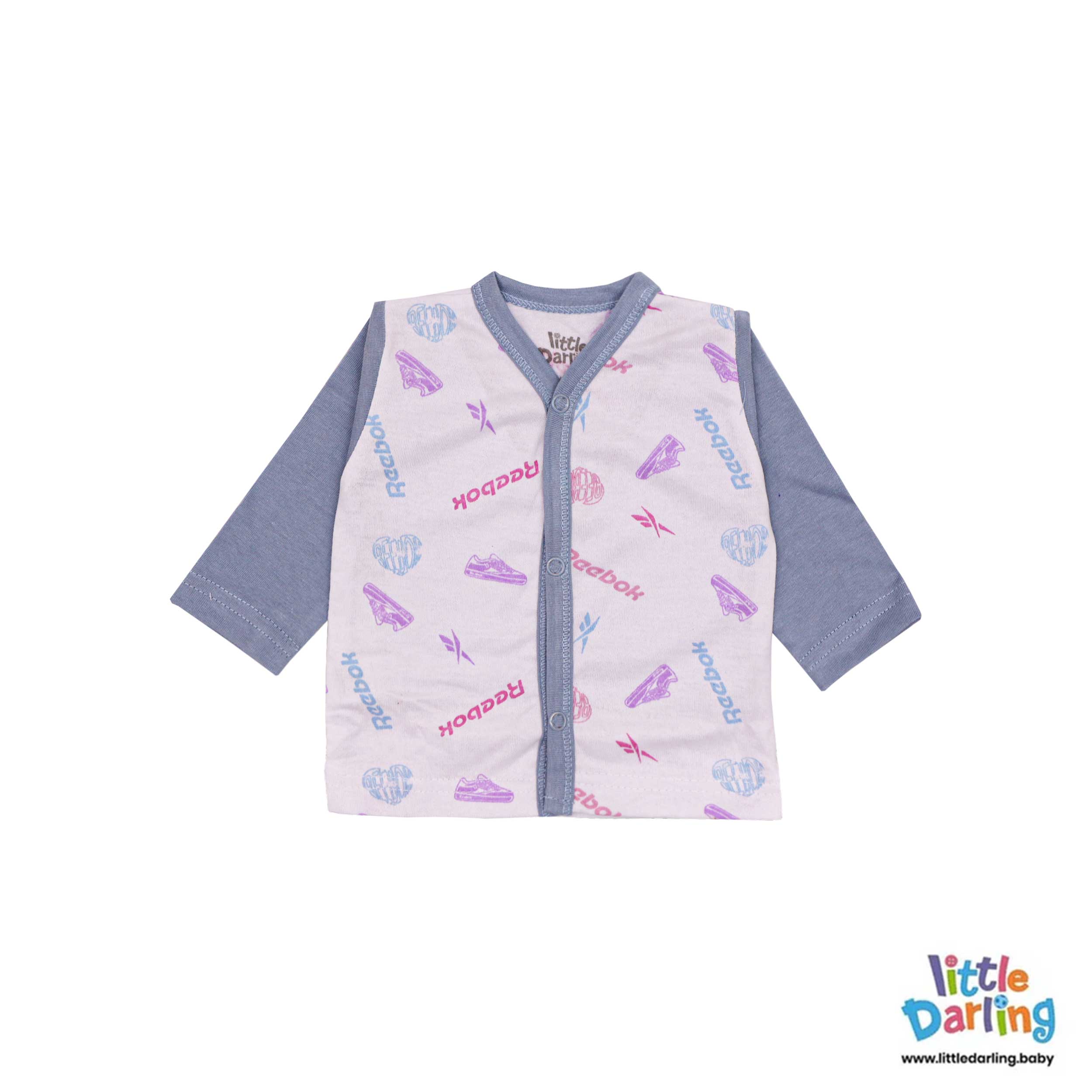 Baby Night Suit Grey Color by Little Darling