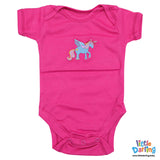 Bodysuit Short Sleeves Pk Of 3 Unicorn | Little Darling