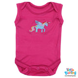 Bodysuit Pk Of 3 Sleeveless Unicorn | Little Darling