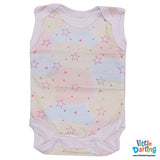Bodysuit Pk Of 3 Sleeveless Unicorn | Little Darling