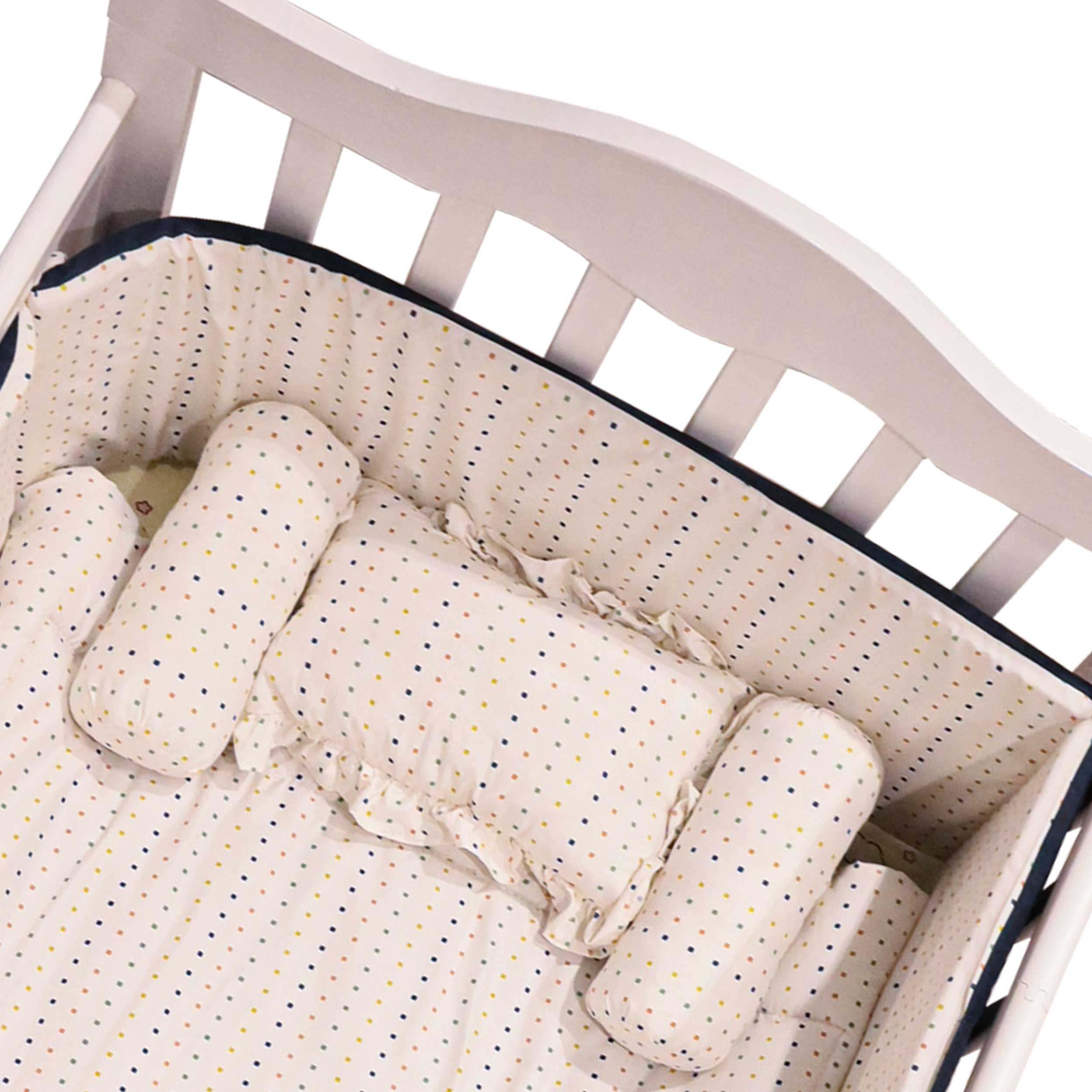 Cot Bumper's & Bedding Set Polka Dot by Little Darling
