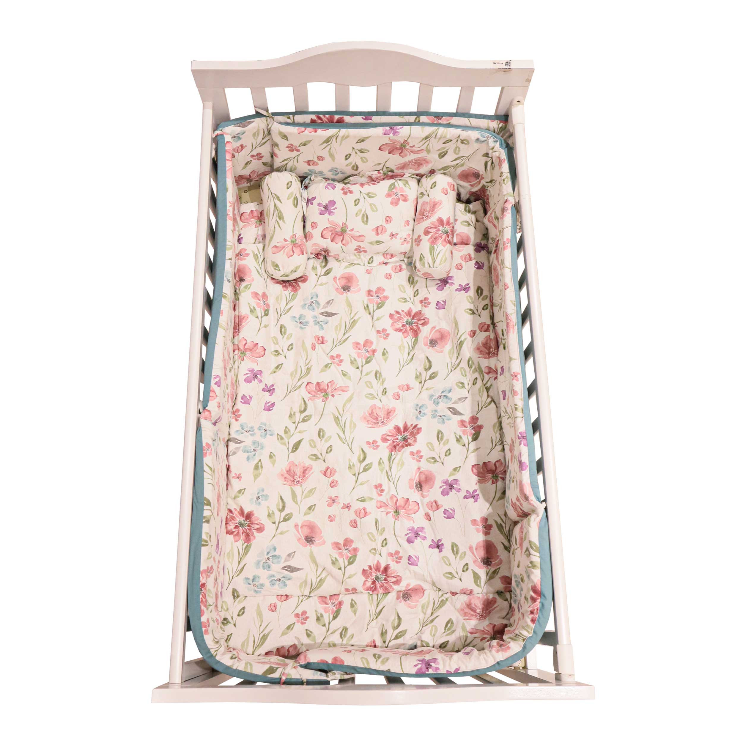 Cot Bumper's & Bedding Set Flower Print by Little Darling