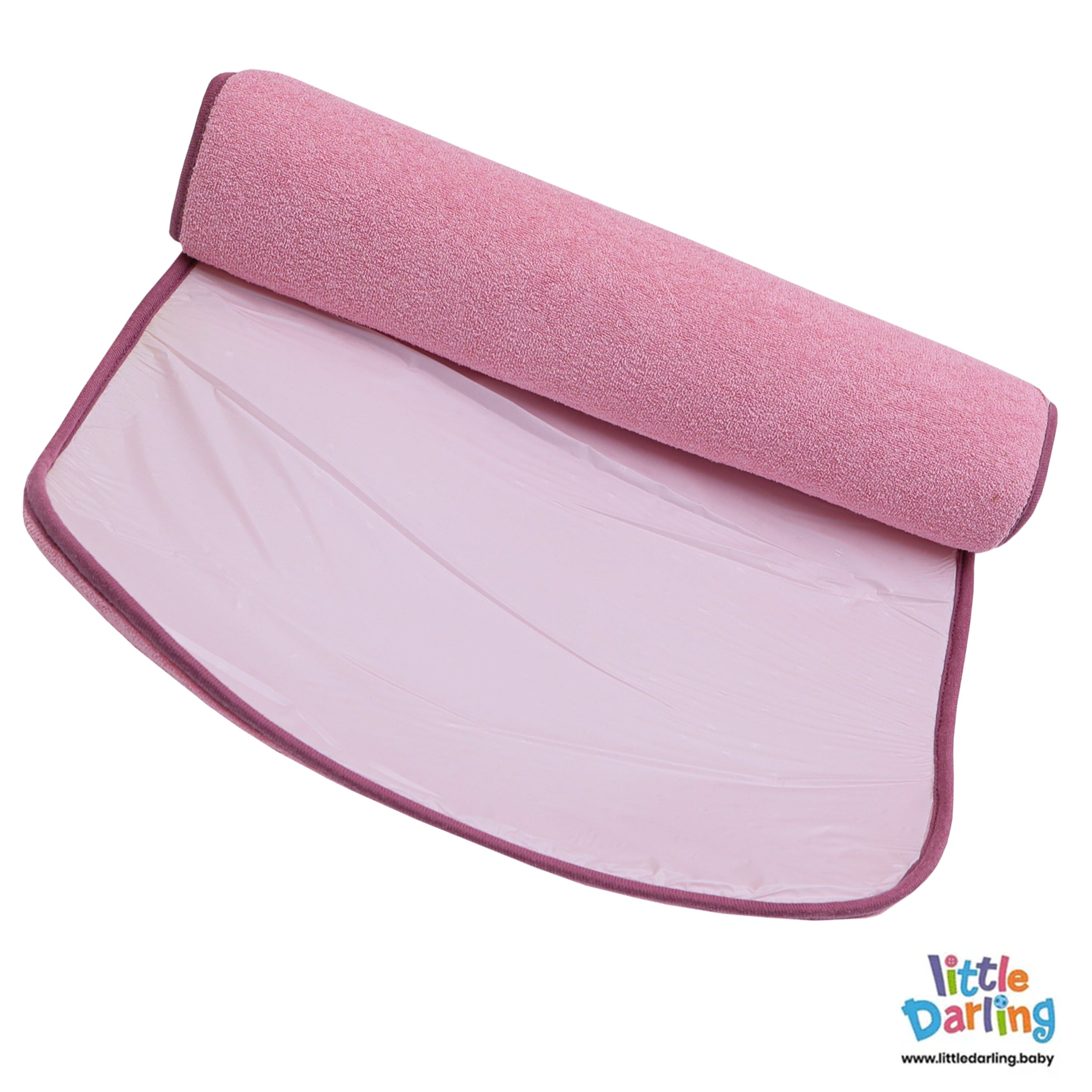 Baby Changing Sheet Waterproof Pink Color by Little Darling
